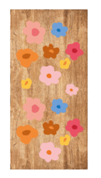 Fleurs colorées - Patchs